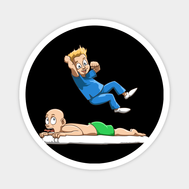 Funny physiotherapist wrestling physio at its best Magnet by melostore